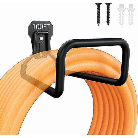 Darrahopens Home & Garden > Garden Tools > Garden Hoses Heavy Duty Garden Hose Holder - Wall Mount Metal Hose Hook with Screws for Hose