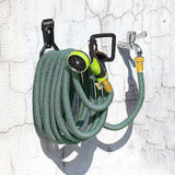 Darrahopens Home & Garden > Garden Tools > Garden Hoses Heavy Duty Garden Hose Holder - Wall Mount Metal Hose Hook with Screws for Hose