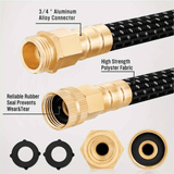 Darrahopens Home & Garden > Garden Tools > Garden Hoses LOVFEN Garden Water Hose 30.49 meters, non-extensible lightweight hose, with nozzle, suitable for use in gardens, lawns, car washing and outdoor use
