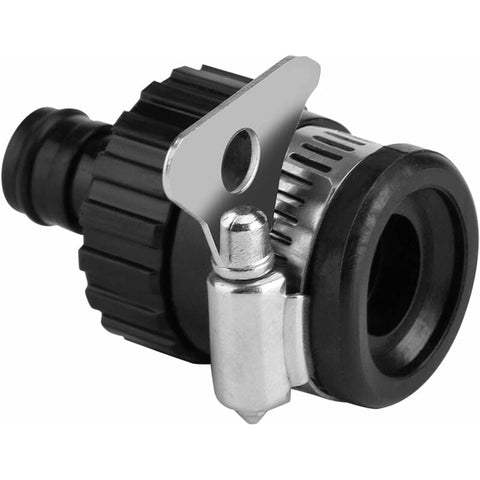 Darrahopens Home & Garden > Garden Tools > Garden Hoses Universal Water Tap Hose Connector For Car Wash Garden Hose Quick Connector Tap Adapter Diameter Less Than 16Mm (Black)