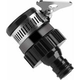 Darrahopens Home & Garden > Garden Tools > Garden Hoses Universal Water Tap Hose Connector For Car Wash Garden Hose Quick Connector Tap Adapter Diameter Less Than 16Mm (Black)