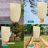 Darrahopens Home & Garden > Garden Tools > Gardening Accessories 2 Pieces Plant Winter Protection Bags Winter Protection For Potted Plants, Beige, Solid, 100 X 80 Cm