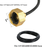 Darrahopens Home & Garden > Garden Tools > Gardening Accessories 3 Pack Brass Garden Hose Adapters, 3/4 inch Female Thread to 1/4 inch Irrigation Tubing Connectors for Drip Systems and Misting Hoses In Australia - Darrahopens