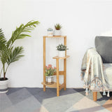 Darrahopens Home & Garden > Garden Tools > Gardening Accessories 3-Tier Bamboo Plant Stand Bonsai Holder