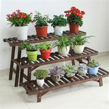 Darrahopens Home & Garden > Garden Tools > Gardening Accessories 3pcs Plant Stand Flower Step Bench Rack Herb Storage Shelf Garden Indoor Outdoor