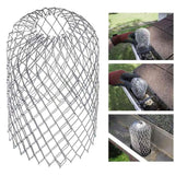 Darrahopens Home & Garden > Garden Tools > Gardening Accessories 4-Pack Expandable Metal Gutter Filter Screens Gutter Guards Leaf Strainers Downspout Guards