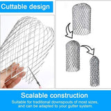 Darrahopens Home & Garden > Garden Tools > Gardening Accessories 4-Pack Expandable Metal Gutter Filter Screens Gutter Guards Leaf Strainers Downspout Guards