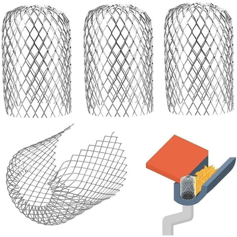 Darrahopens Home & Garden > Garden Tools > Gardening Accessories 4-Pack Expandable Metal Gutter Filter Screens Gutter Guards Leaf Strainers Downspout Guards