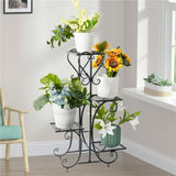 Darrahopens Home & Garden > Garden Tools > Gardening Accessories 4-Tier Heavy Duty Plant Potted Stand Flower Planters Display Rack Outdoor Indoor