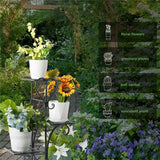 Darrahopens Home & Garden > Garden Tools > Gardening Accessories 4-Tier Heavy Duty Plant Potted Stand Flower Planters Display Rack Outdoor Indoor
