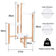 Darrahopens Home & Garden > Garden Tools > Gardening Accessories 4-Tier Plant Stand Corner Flower Pot Holder