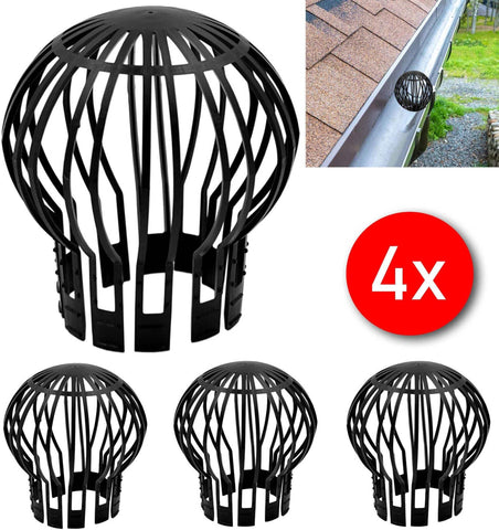 Darrahopens Home & Garden > Garden Tools > Gardening Accessories 4x Leaf Guards for Rain Gutter Downspout Compatible with Various Brands