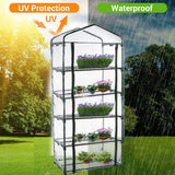 Darrahopens Home & Garden > Garden Tools > Gardening Accessories 5 Tier Garden PVC Plant Insulation Warming Shed Conservatory Cover No Brackets