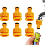 Darrahopens Home & Garden > Garden Tools > Gardening Accessories 6-pack tap connectors - Hose adapters - Adapters for connecting water hoses - Garden hose tap connectors - Tap adapters with thread - Splashproof - Frost-proof