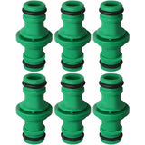 Darrahopens Home & Garden > Garden Tools > Gardening Accessories 6 pcs Double Hose Connector, Double Male Hose Connector Plastic Pipe Fittings For Joining Garden Hose Tube (Green)
