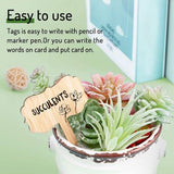 Darrahopens Home & Garden > Garden Tools > Gardening Accessories 60 plant labels - Wooden plant labels - Wooden garden labels - Decorative garden labels - Suitable for seeds, herbs in pots, flowers and vegetables