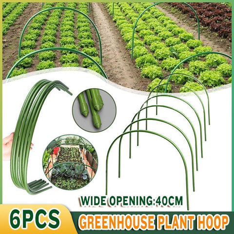 Darrahopens Home & Garden > Garden Tools > Gardening Accessories 6PCS Greenhouse Plant Hoops Garden Tunnel Support for Row Covers and Netting