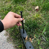 Darrahopens Home & Garden > Garden Tools > Gardening Accessories Black L-Shape PE Landscape Edging Roll Kit (10CM Height x 10M Long) - Anti-Root Lawn & Garden Divider with 30 Ground Stakes