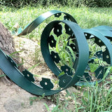 Darrahopens Home & Garden > Garden Tools > Gardening Accessories Black L-Shape PE Landscape Edging Roll Kit (5CM Height x 10M Long) - Anti-Root Lawn & Garden Divider with 30 Ground Stakes