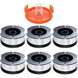 Darrahopens Home & Garden > Garden Tools > Gardening Accessories Black \u0026 Decker Trimmer Replacement Spools 6 Pack 1.65mm Line 10m Each Compatible with Black \u0026 Decker Extra Spring \u0026 Cap