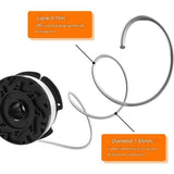 Darrahopens Home & Garden > Garden Tools > Gardening Accessories Black \u0026 Decker Trimmer Spool Replacement, 8 Spools with 2 Covers and 2 Springs, Compatible with PA_max 22-23