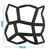 Darrahopens Home & Garden > Garden Tools > Gardening Accessories DIY Path Maker Concrete Mould Paver Patio Garden Brick Slab Pavement Cement Mold