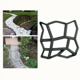 Darrahopens Home & Garden > Garden Tools > Gardening Accessories DIY Path Maker Concrete Mould Paver Patio Garden Brick Slab Pavement Cement Mold