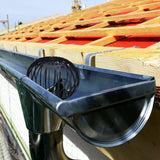 Darrahopens Home & Garden > Garden Tools > Gardening Accessories Downspout Cover 4-Pack Black Ø 13 cm Plastic Basket Leaf Catcher for Gutter