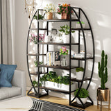 Darrahopens Home & Garden > Garden Tools > Gardening Accessories FIN 8Tier Jumbo Plant Stand Vase Shape Flower Bonsai Pot Display Rack Indoor Outdoor