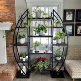 Darrahopens Home & Garden > Garden Tools > Gardening Accessories FIN 8Tier Jumbo Plant Stand Vase Shape Flower Bonsai Pot Display Rack Indoor Outdoor