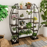 Darrahopens Home & Garden > Garden Tools > Gardening Accessories FIN 8Tier Jumbo Plant Stand Vase Shape Flower Bonsai Pot Display Rack Indoor Outdoor