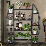 Darrahopens Home & Garden > Garden Tools > Gardening Accessories FIN 8Tier Jumbo Plant Stand Vase Shape Flower Bonsai Pot Display Rack Indoor Outdoor