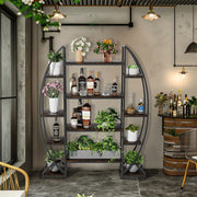 Darrahopens Home & Garden > Garden Tools > Gardening Accessories FIN 8Tier Jumbo Plant Stand Vase Shape Flower Bonsai Pot Display Rack Indoor Outdoor