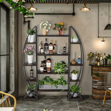 Darrahopens Home & Garden > Garden Tools > Gardening Accessories FIN 8Tier Jumbo Plant Stand Vase Shape Flower Bonsai Pot Display Rack Indoor Outdoor