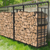 Darrahopens Home & Garden > Garden Tools > Gardening Accessories FIN Heavy Duty Firewood Log Rack Large Storage Holder Shed Rack Outdoor Garden Yard