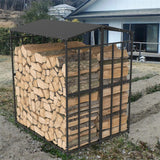 Darrahopens Home & Garden > Garden Tools > Gardening Accessories FIN Heavy Duty Firewood Log Rack Large Storage Holder Shed Rack Outdoor Garden Yard