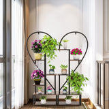 Darrahopens Home & Garden > Garden Tools > Gardening Accessories Fin Merge/Separate Metal Plant Stand Heart Shape Ladder Book Shelf For Indoor Garden