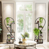 Darrahopens Home & Garden > Garden Tools > Gardening Accessories Fin Merge/Separate Metal Plant Stand Heart Shape Ladder Book Shelf For Indoor Garden