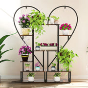 Darrahopens Home & Garden > Garden Tools > Gardening Accessories Fin Merge/Separate Metal Plant Stand Heart Shape Ladder Book Shelf For Indoor Garden