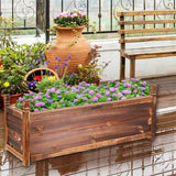 Darrahopens Home & Garden > Garden Tools > Gardening Accessories Fin Rot-Resistant Wood Modular Raised Garden Bed Outdoor Elevated Herb Planter Box