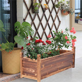 Darrahopens Home & Garden > Garden Tools > Gardening Accessories Fin Rot-Resistant Wood Modular Raised Garden Bed Outdoor Elevated Herb Planter Box