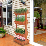Darrahopens Home & Garden > Garden Tools > Gardening Accessories Fin Xxl Super Durable Elevated Planter Freestanding Rotatable Planter Box Garden Bed