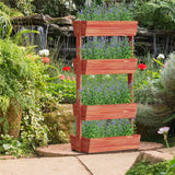 Darrahopens Home & Garden > Garden Tools > Gardening Accessories Fin Xxl Super Durable Elevated Planter Freestanding Rotatable Planter Box Garden Bed