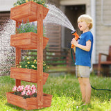 Darrahopens Home & Garden > Garden Tools > Gardening Accessories Fin Xxl Super Durable Elevated Planter Freestanding Rotatable Planter Box Garden Bed