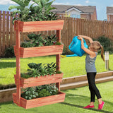Darrahopens Home & Garden > Garden Tools > Gardening Accessories Fin Xxl Super Durable Elevated Planter Freestanding Rotatable Planter Box Garden Bed