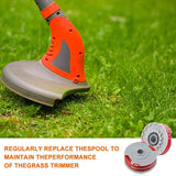 Darrahopens Home & Garden > Garden Tools > Gardening Accessories Flymo string trimmer line spool 4-pack 36ft 1.5mm compatible with Flymo brush cutter FLY021 spool replacement