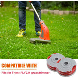 Darrahopens Home & Garden > Garden Tools > Gardening Accessories Flymo string trimmer line spool 4-pack 36ft 1.5mm compatible with Flymo brush cutter FLY021 spool replacement