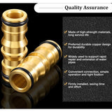 Darrahopens Home & Garden > Garden Tools > Gardening Accessories Garden Hose Connectors Double Male Connectors Brass Hose Connectors for Garden Hose Faucet (4 Set)