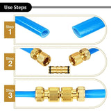 Darrahopens Home & Garden > Garden Tools > Gardening Accessories Garden Hose Connectors Double Male Connectors Brass Hose Connectors for Garden Hose Faucet (4 Set)