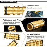 Darrahopens Home & Garden > Garden Tools > Gardening Accessories Garden Hose Connectors Double Male Connectors Brass Hose Connectors for Garden Hose Faucet (4 Set)
